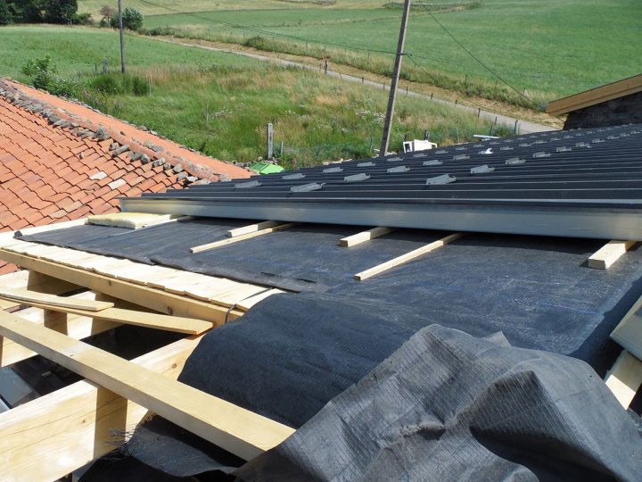 Charpente Bois Bac Acier serapportantà Acrotère Bac Acier