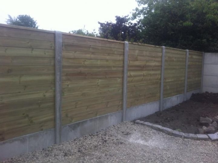 Clôture Bois Béton Douai ( 59 ) (Avec Images) | Cloture destiné Plaque Béton Clôture Bricomarché
