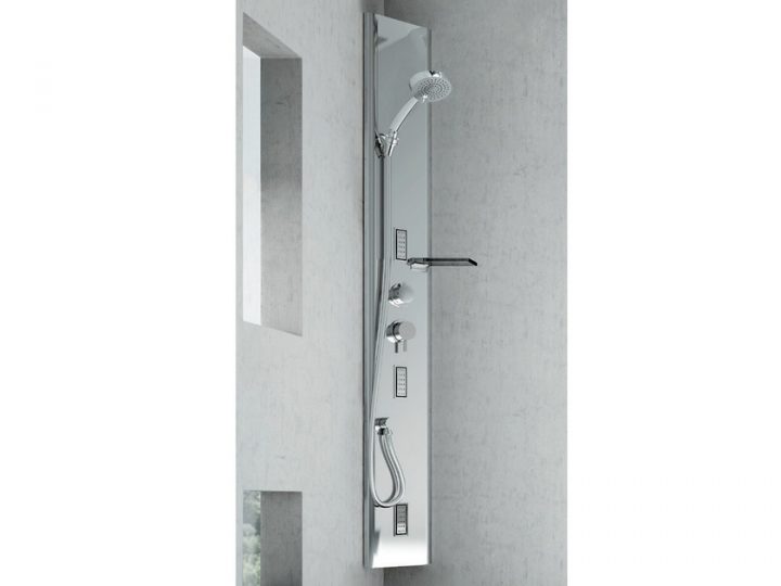 Colonne De Douche D'Angle Multifonction En Acier concernant Colonne De Douche Duxha