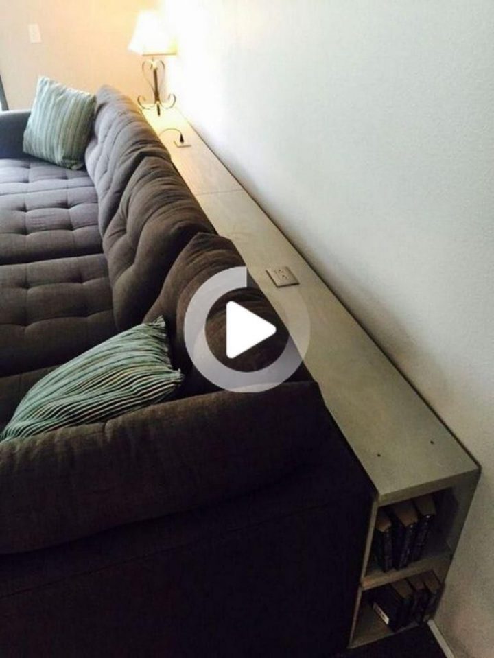 Comment Construire Un Derrière Sofa Table En 2020 Meuble