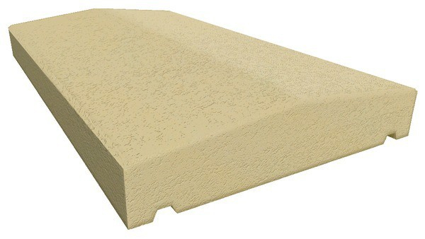 Couvre-Mur En Béton Ton Sable 1 Pan – L.50 X L.28 X Ép.5 avec Chapeau De Cheminée Béton Brico Dépôt