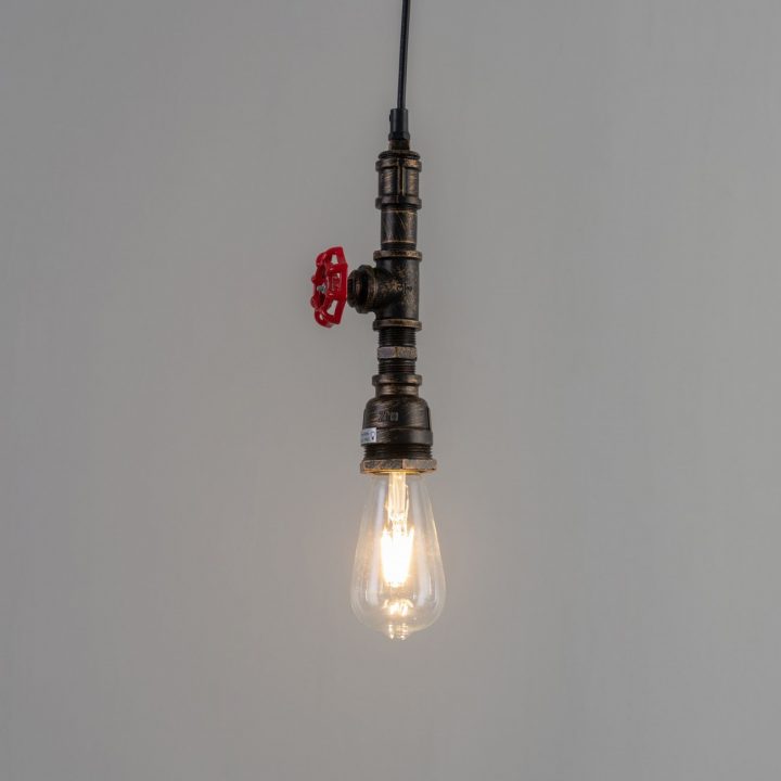 Éclairage Style Campagne Rustique | Lampe Tuyau – Waterfall destiné Suspension Industrielle Esprit Loft