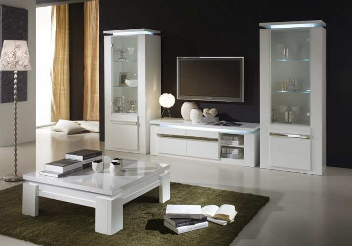 meuble salon blanc laqué meuble salon blanc laqué