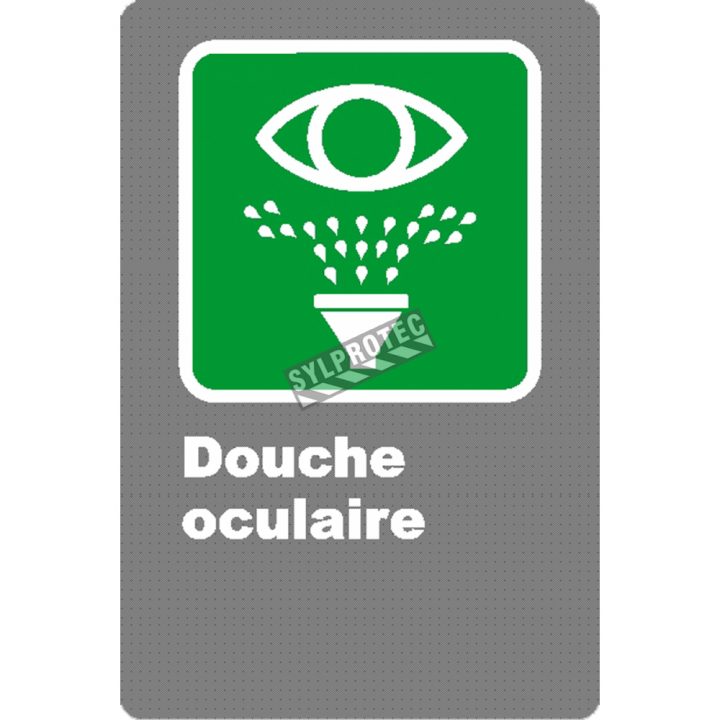 French Csa "Emergency Eyewash" Sign: Many Sizes, Materials intérieur Canadian Tire Douche Telephone