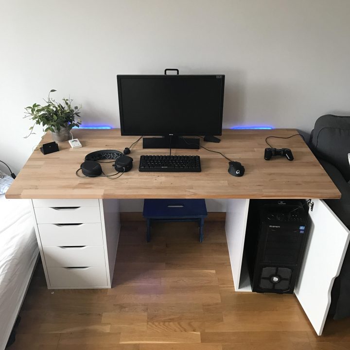 Gaming Desks | Home Office Setup, Home, Home Office Furniture dedans Ikea Karlby Gaming Desk