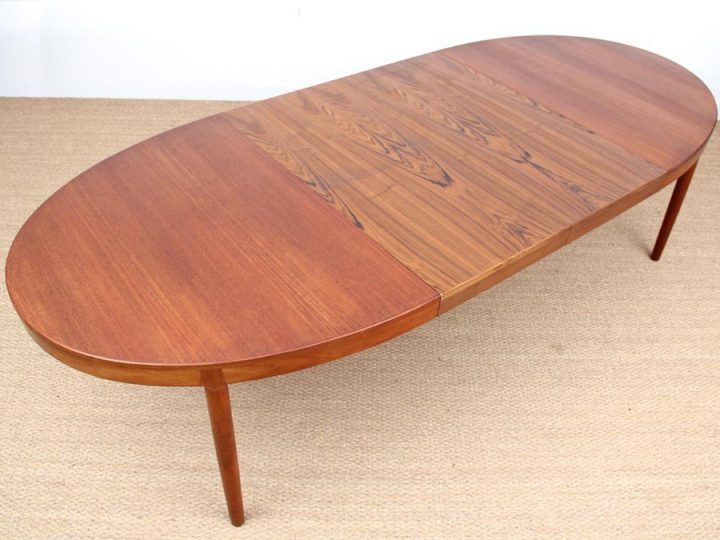 Grande Table Scandinave Ovale En Teck 6/12 Pers – Galerie concernant Grande Table Ovale Grande Table Scandinave Ovale En Teck 6/12 Pers – Galerie concernant Grande Table Ovale