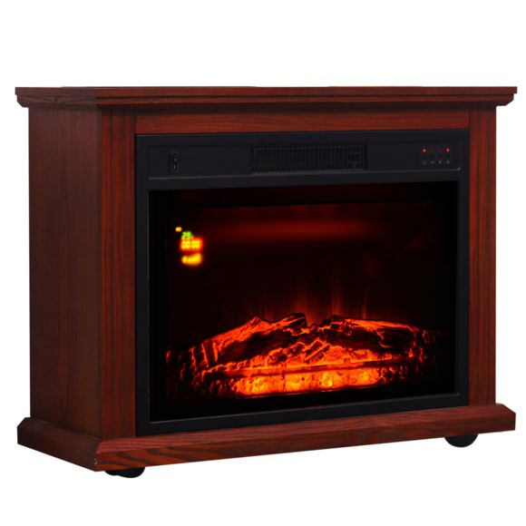 Homcom – Cheminée Électrique Sur Roulettes Design Néo pour Homcom Cheminée Électrique