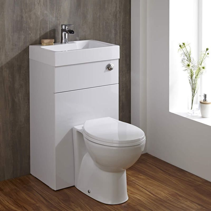Hudson Reed - Toilette Wc Avec Lave Main Intégré - Design intérieur Toilette Et Lavabo Integre
