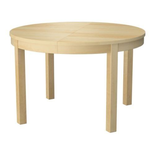 Ikea Extendable Table, Birch Veneer 1024.52023.3030 | Ikea intérieur Table Ronde Extensible Ikea Bjursta