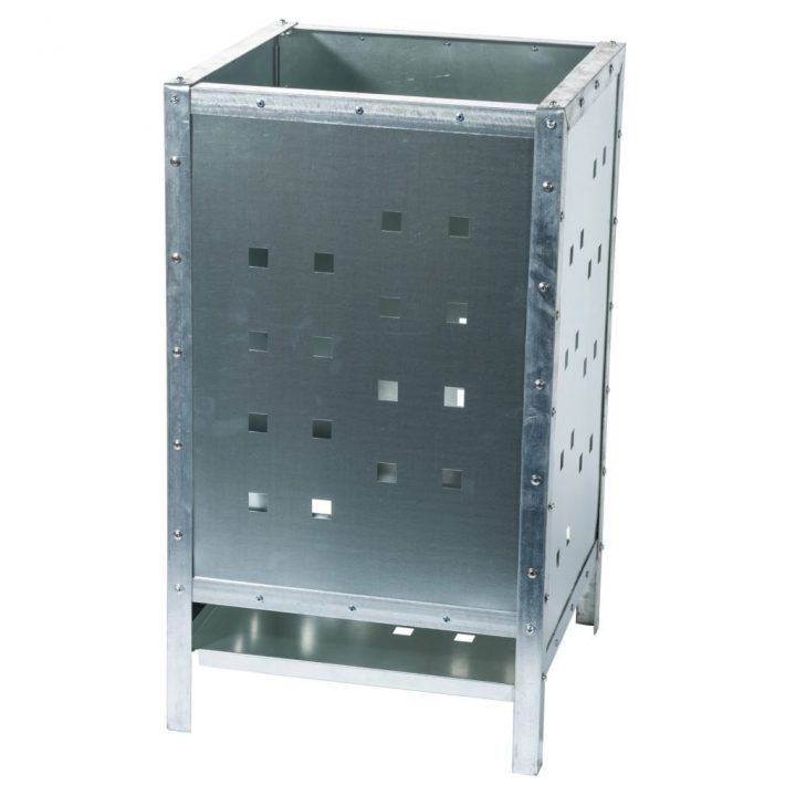 Incinérateur De Jardin Carré En Métal (110 L) Werkapro destiné Incinérateur De Jardin 500 Litres