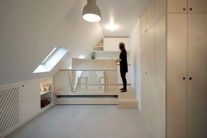 Incredible Transformation Of A Tiny Attic Studio In Paris intérieur Chambre De Bonne Paris