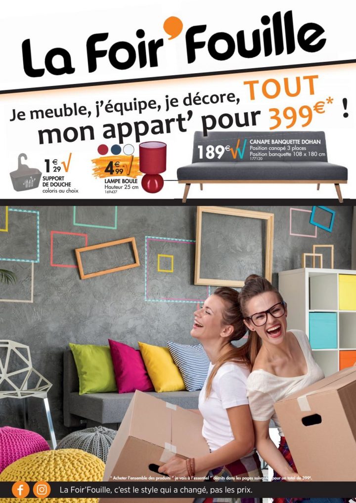 La Foir'Fouille Catalogue Actuel 20.07 – 02.08.2020 intérieur Bout De Canapé La Foir'Fouille