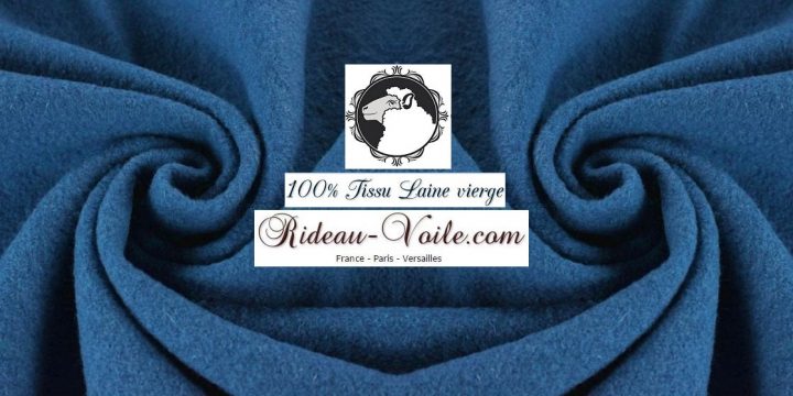 Laine Tissu Mètre Ignifuge Rideau – Rideaux Tissus avec Rideau Laine Bouillie