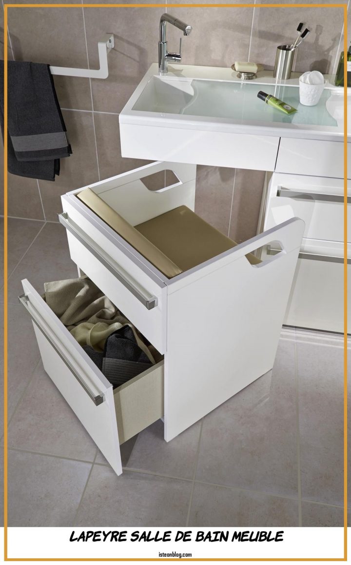 Lapeyre Salle De Bain Meuble En 2020 | Aménagement Salle avec Norme Salle De Bain Handicapé 2020