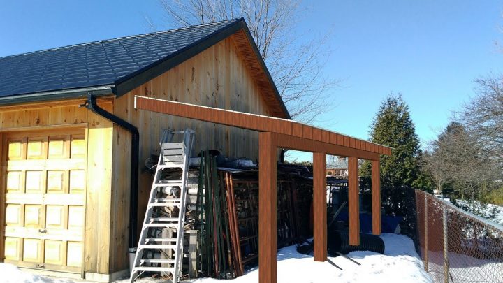 L'Gosseux D'Bois – Je Commence Un Abri Pour Mon Bois De à Construire Un Abri Pour Remorque