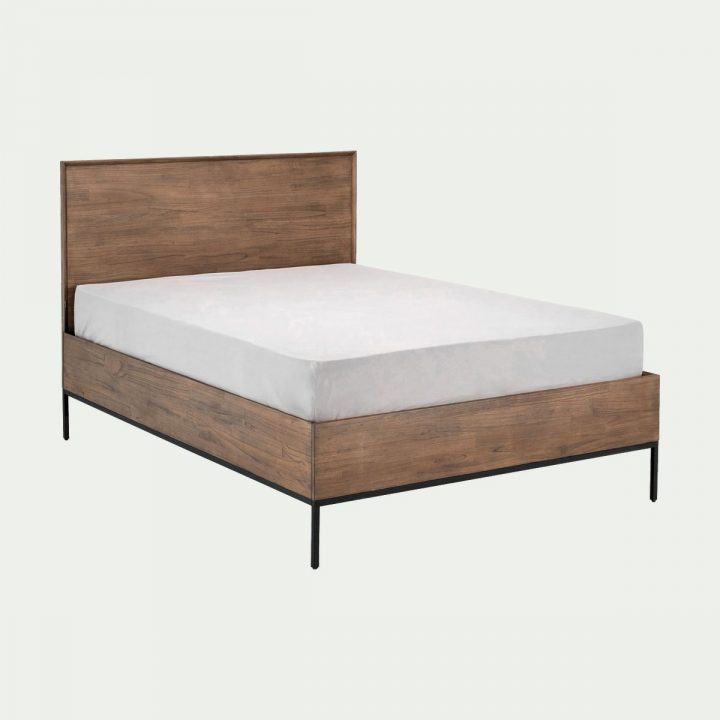 Lit En Mindi Massif 140X200Cm – Alinéa | Décoration Maison dedans Bout De Lit Alinea Lit En Mindi Massif 140X200Cm – Alinéa | Décoration Maison dedans Bout De Lit Alinea