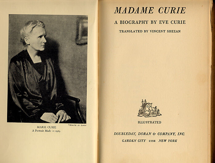 Madame Curie Biography By Eve Curie, First American destiné Marie Ève Morency Biographie