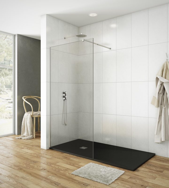 Mamparas De Cristal Fijas A Medida En 8 Mm | Paneles De à Duxha Douche