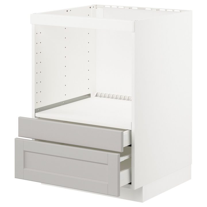 Metod / Maximera Meuble Pour Micro Combi/Tiroirs – Blanc dedans Revetement Adhesif Pour Meuble Ikea
