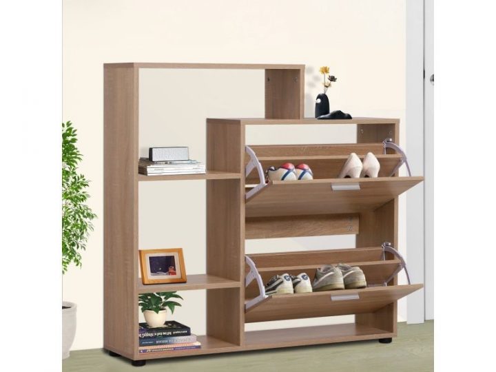 Meuble À Chaussures Armoire À Chaussures 102L X 26L X 98H intérieur Conforama Armoire Chaussures