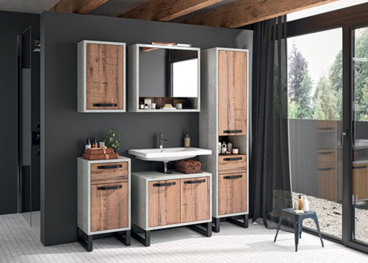 Meuble Bas 2 Portes La Fabrica Salle De Bain Chene Vieilli serapportantà Meuble Salle De Bain Martinique Meuble Bas 2 Portes La Fabrica Salle De Bain Chene Vieilli serapportantà Meuble Salle De Bain Martinique