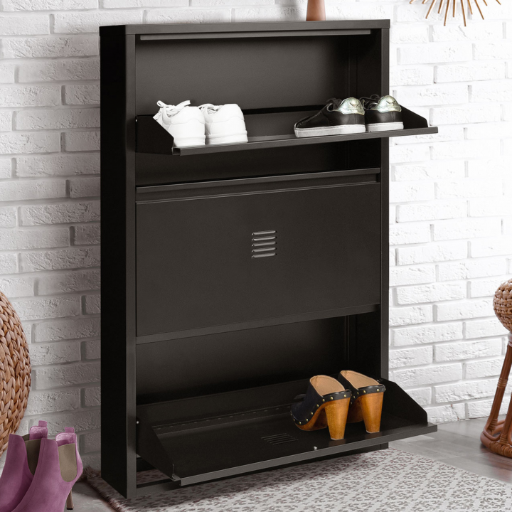 meuble à chaussures métal