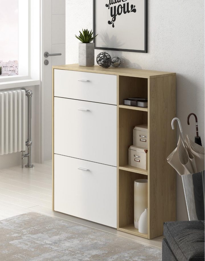 Meuble Chaussures Wind Puccini Et Blanc – Meuble À encequiconcerne Meuble Chaussure But