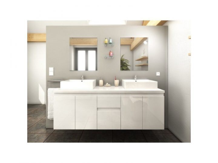 Meuble De Salle De Bain Double Vasque 150 Cm Blanc Coralie avec Meuble Salle De Bain Martinique Meuble De Salle De Bain Double Vasque 150 Cm Blanc Coralie avec Meuble Salle De Bain Martinique