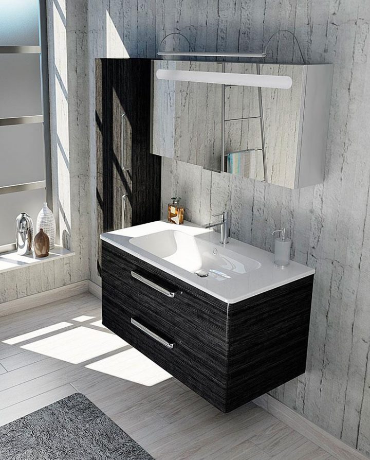 Meuble Salle De Bain 100 Cm Double Vasque 2020 à Meuble Double Vasque 100 Cm