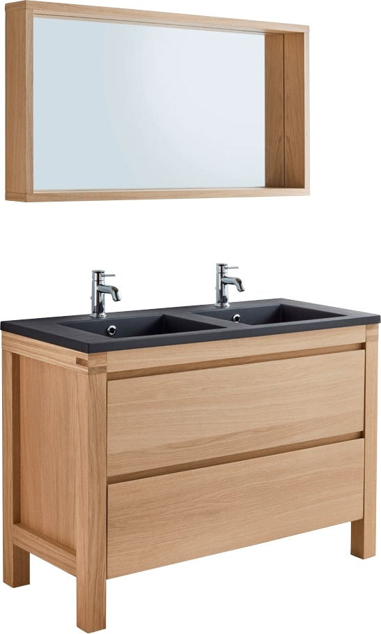 Meuble Salle De Bain 100 Cm Double Vasque 2020 tout Meuble Double Vasque 100 Cm