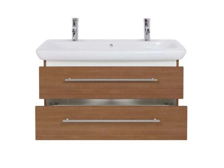 Meuble Sdb Avec Double Vasque De Keramag It! 100 Cm Décor concernant Meuble Double Vasque 100 Cm