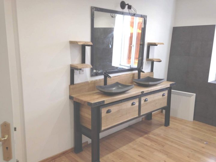 Meuble Sous Vasque Industriel Unique Vasque Originale destiné Fabriquer Un Meuble Sous Vasque Meuble Sous Vasque Industriel Unique Vasque Originale destiné Fabriquer Un Meuble Sous Vasque