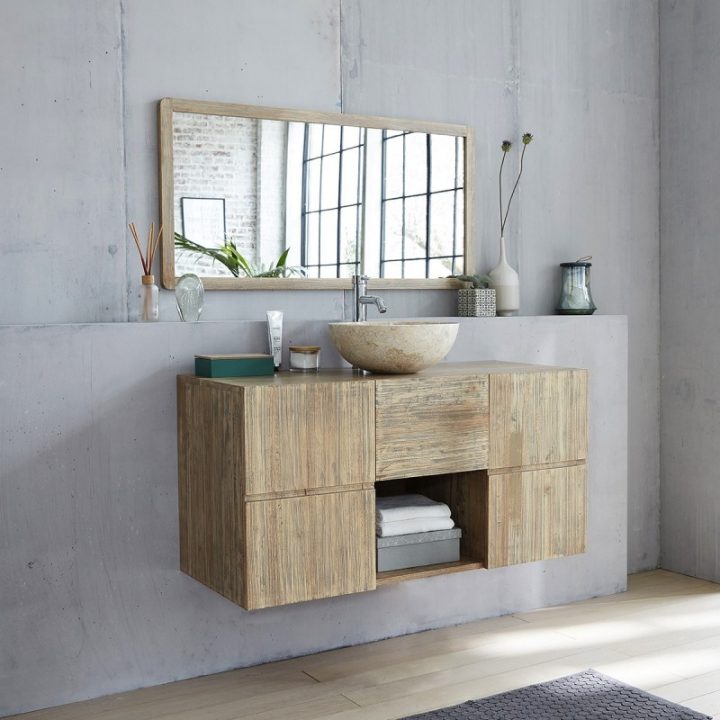 Meuble Suspendu De Salle De Bain En Bois D'Hévéa 120 serapportantà Meuble Salle De Bain Palissandre Meuble Suspendu De Salle De Bain En Bois D'Hévéa 120 serapportantà Meuble Salle De Bain Palissandre