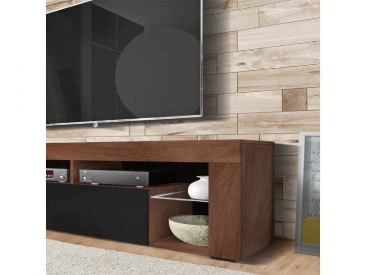 Meuble Tv / Banc Tv – Bianko – 140 Cm – Noyer Caravaggio intérieur Meuble Tv Bianko Meuble Tv / Banc Tv – Bianko – 140 Cm – Noyer Caravaggio intérieur Meuble Tv Bianko