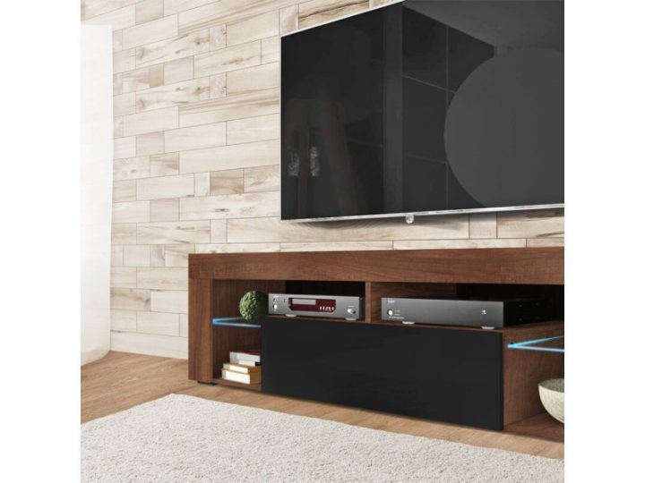 Meuble Tv / Banc Tv – Bianko – 140 Cm – Noyer Caravaggio pour Meuble Tv Bianko Meuble Tv / Banc Tv – Bianko – 140 Cm – Noyer Caravaggio pour Meuble Tv Bianko