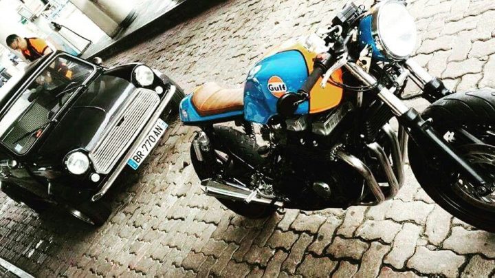 Mini Austin Gulf Seven Fifty Café Racer Road Burner Garage à Mini Garage Moto Mini Austin Gulf Seven Fifty Café Racer Road Burner Garage à Mini Garage Moto