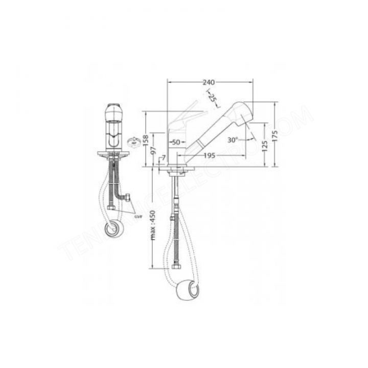 Mitigeur Avec Douchette Franke 379315 (Evier / Mitigeur encequiconcerne Changer Flexible Douchette Évier