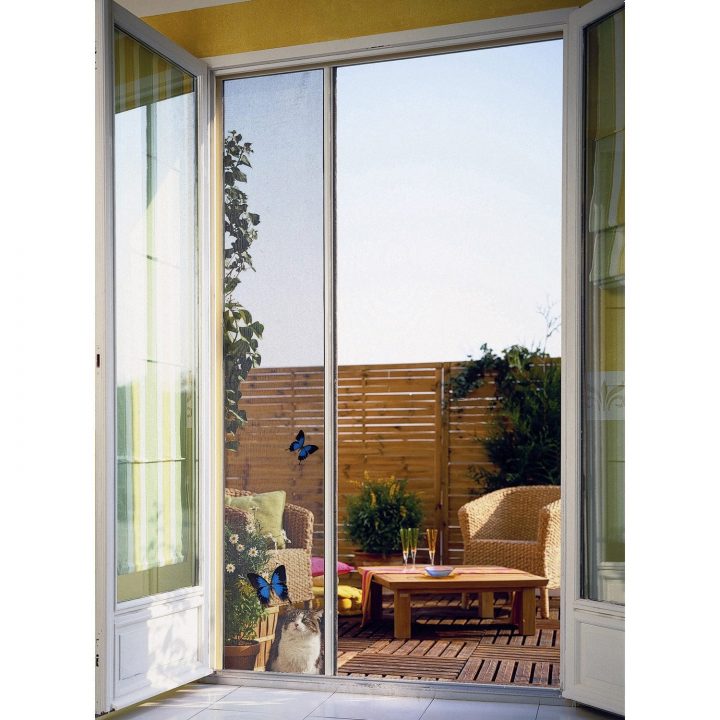 Moustiquaire Pour Porte-Fenêtre À Enroulement Latéral tout Trompe L&#039;Oeil Porte Leroy Merlin