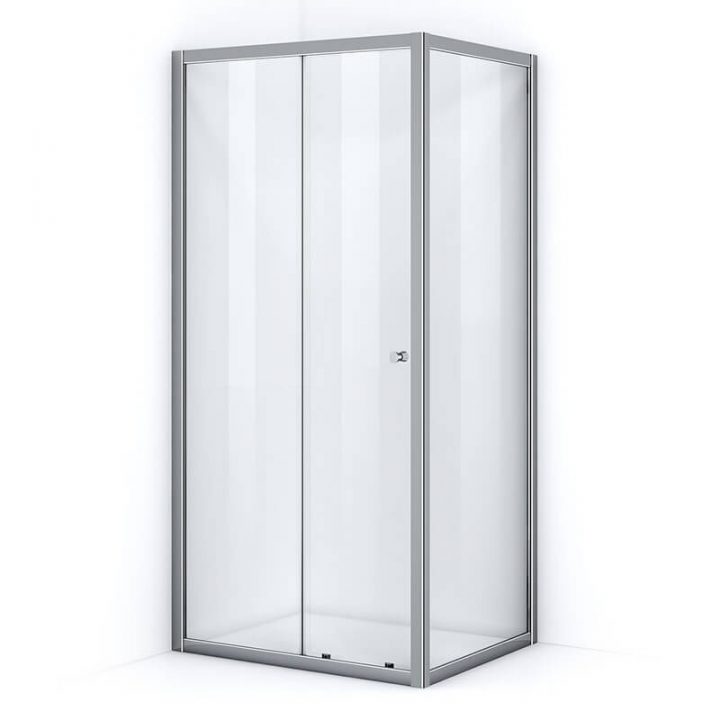 Paroi De Douche D Angle 100 X 80 Cm Coulissante Verre Nanotech à Paroi De Baignoire Ikea