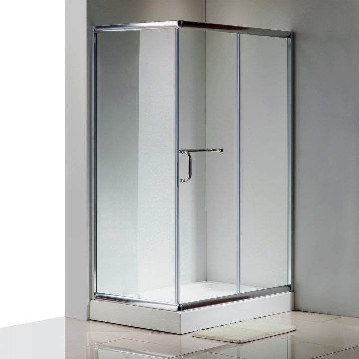 Paroi De Douche En Aluminium Lario, Cabnie De Douche Pas Cher intérieur Paroi De Douche 60 Cm Avec Rabat