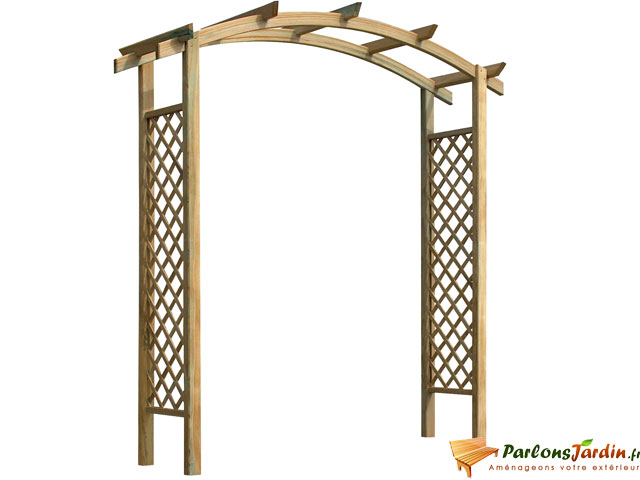 Pergola Bois Arche – Maison Parallele avec Arche Castorama