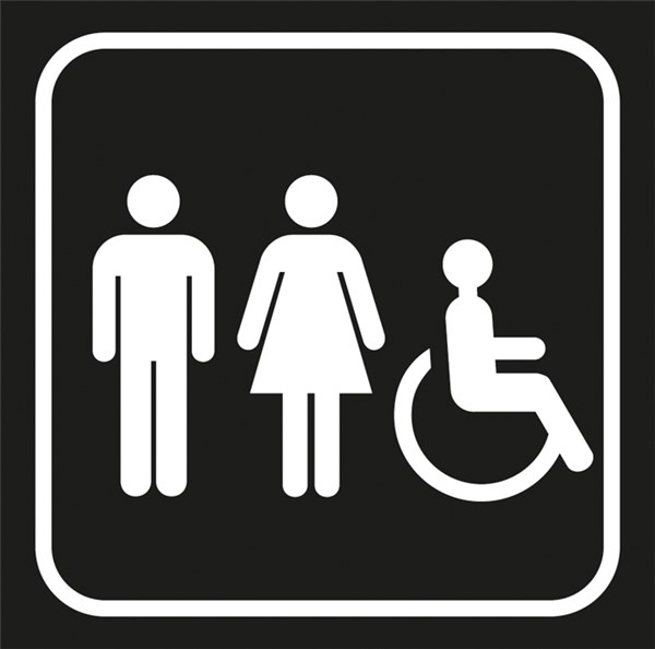 Picto Gravé Toilettes Homme/Femme Handicapés – Gamme pour Toilette Propre Gratuite A Imprimer