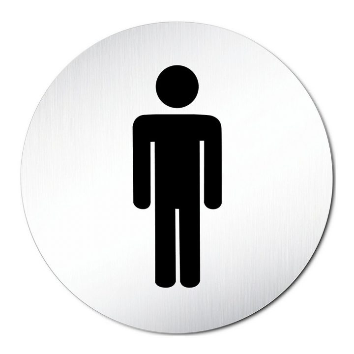Plaque De Toilette Homme Signalétique Acier Rond – Autres tout Signaletique Toilette