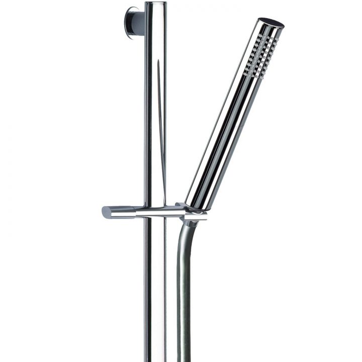 Pommeau De Douche 1 Jet + Flexible + Barre Oval Eggy concernant Pommeau De Douche Gifi