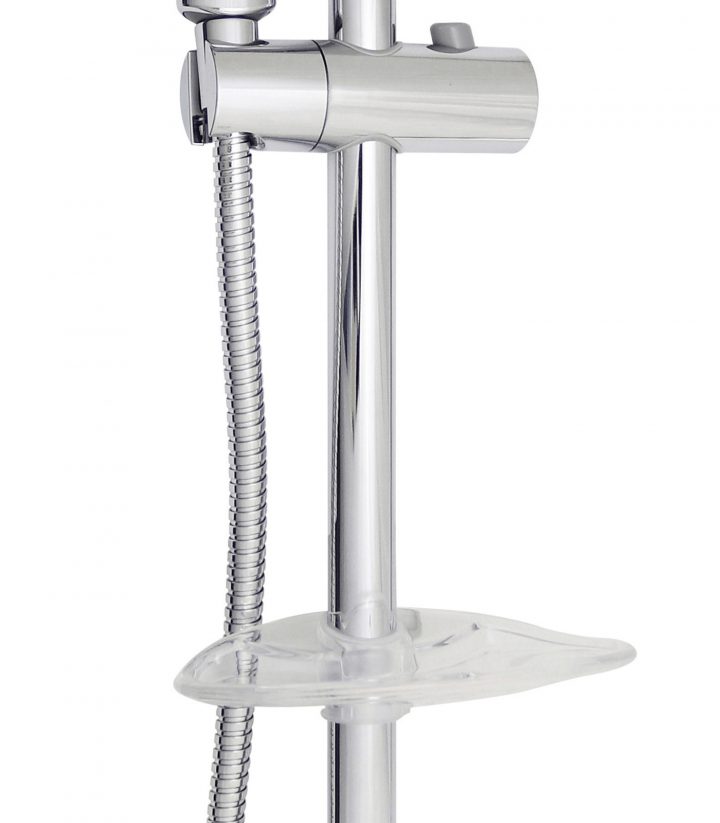 Pommeau De Douche 5 Jets, Flexible Et Barre, Sensea Docce destiné Flexible De Douche Leroy Merlin