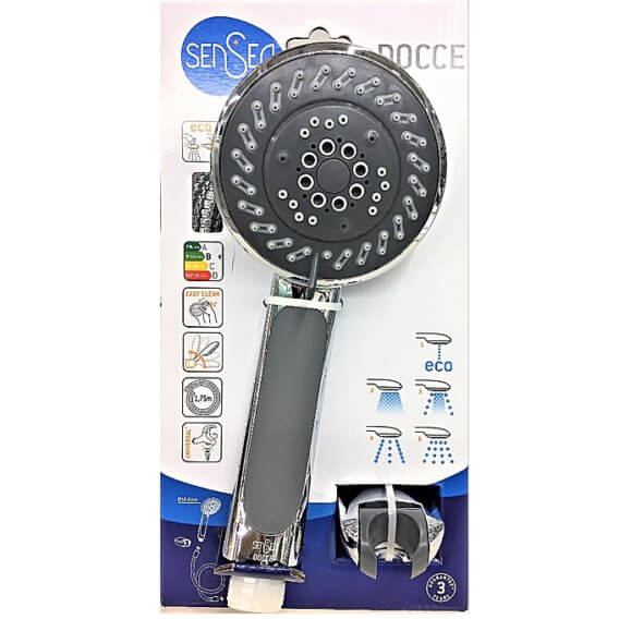 Pommeau De Douche 5 Jets, Flexible Et Support, Sensea avec Flexible De Douche Leroy Merlin