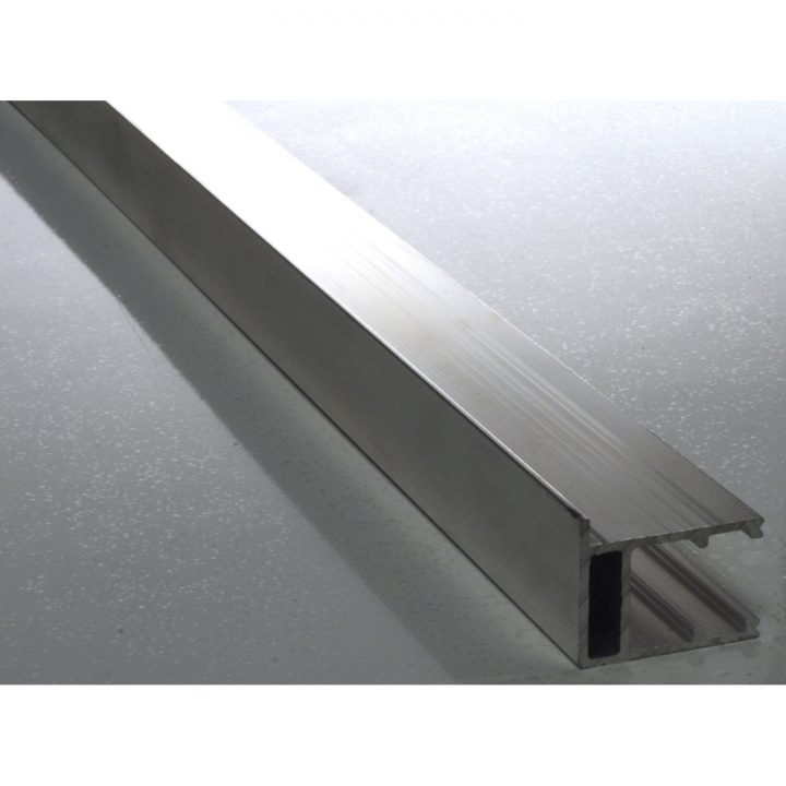 Profil Bordure Pour Plaque Ep. 16 Mm Aluminium, L.4 M destiné Profil De Chant Reno Plan Aluminium Brossé