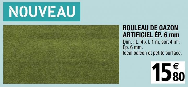 Promotion Brico Depot: Rouleau De Gazon Artificiel encequiconcerne Rouleau À Gazon Brico Dépôt