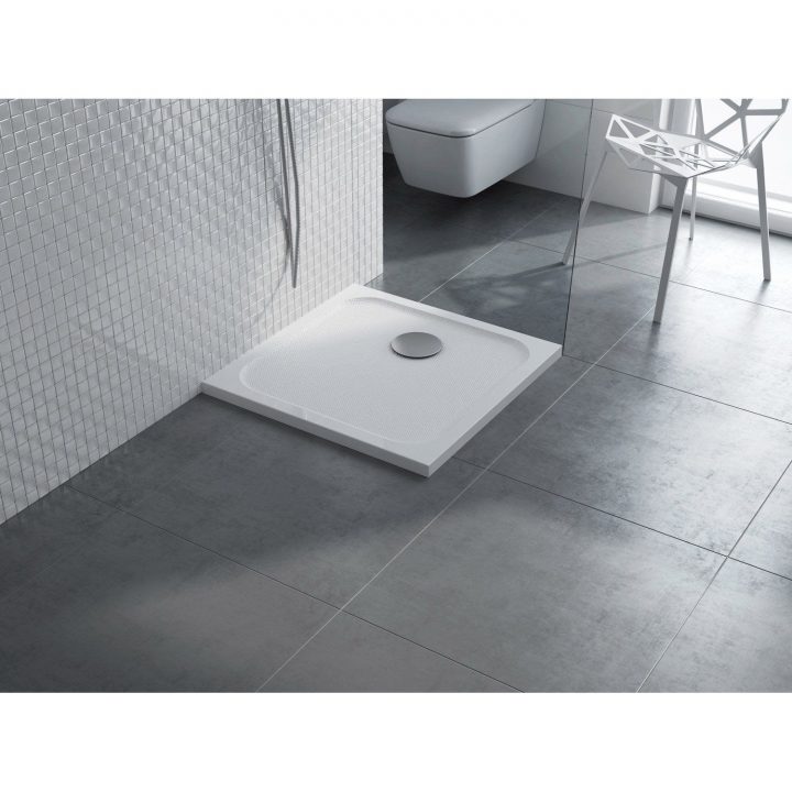 Receveur De Douche Carré L.70 X L.70 Cm, Résine Blanc Mila serapportantà Receveur Mila Receveur De Douche Carré L.70 X L.70 Cm, Résine Blanc Mila serapportantà Receveur Mila