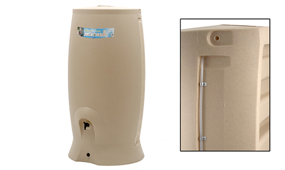 Récupérateur D'Eau De Pluie Eda 500 Litres + Kit Collecteur intérieur Incinérateur De Jardin 500 Litres